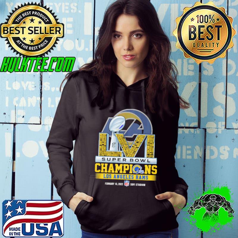 Livi super bowl Champions Los Angeles Rams february 13 2022 sofi stadium Hoodie Livi super bowl Champions Los Angeles Rams february 13 2022 sofi stadium Hoodie
