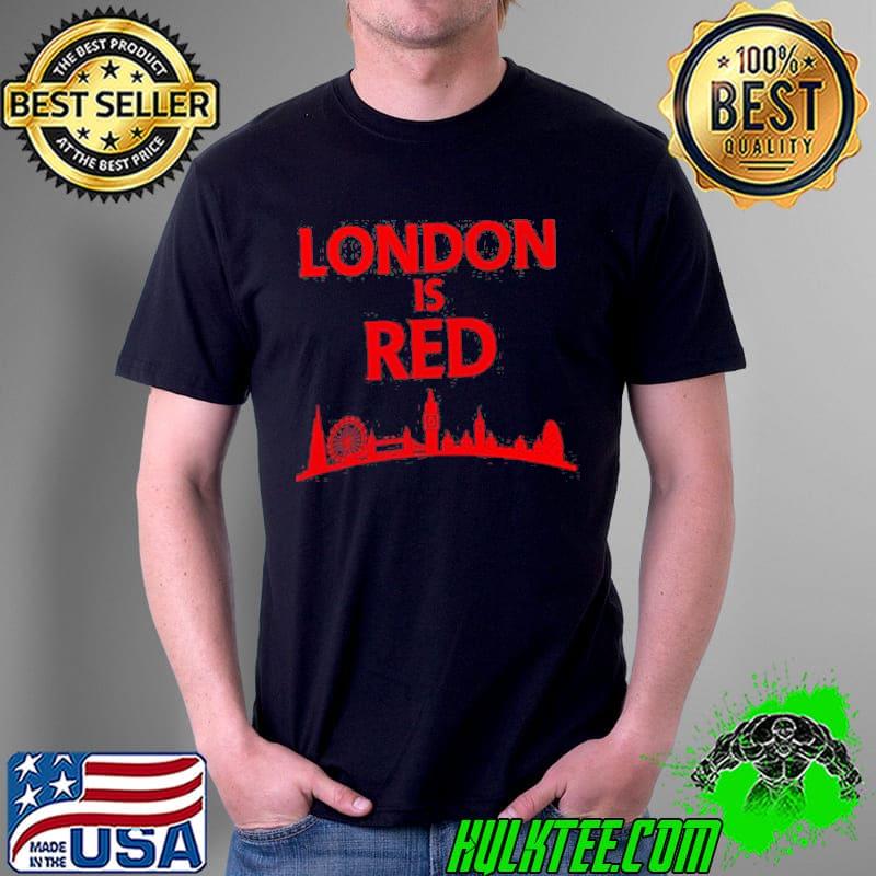 London is red colored arsenal Football shirt