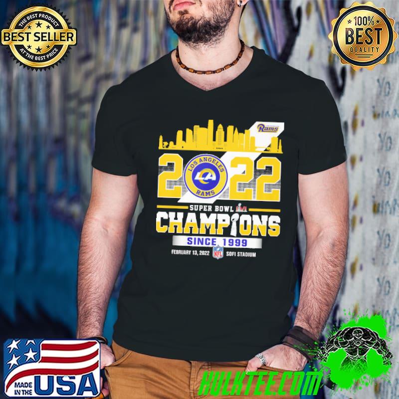 Los Angeles Super Bowl Champions since 1999 february 13 2022 sofi stadium shirt