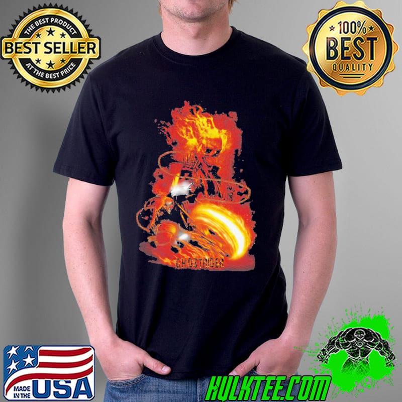 Marvel ghost rider fire fury graphic gift shirt