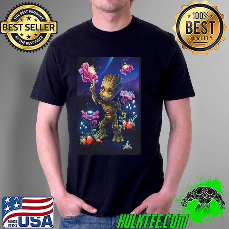 Marvel guardians of the galaxy groot plants graphic gift shirt