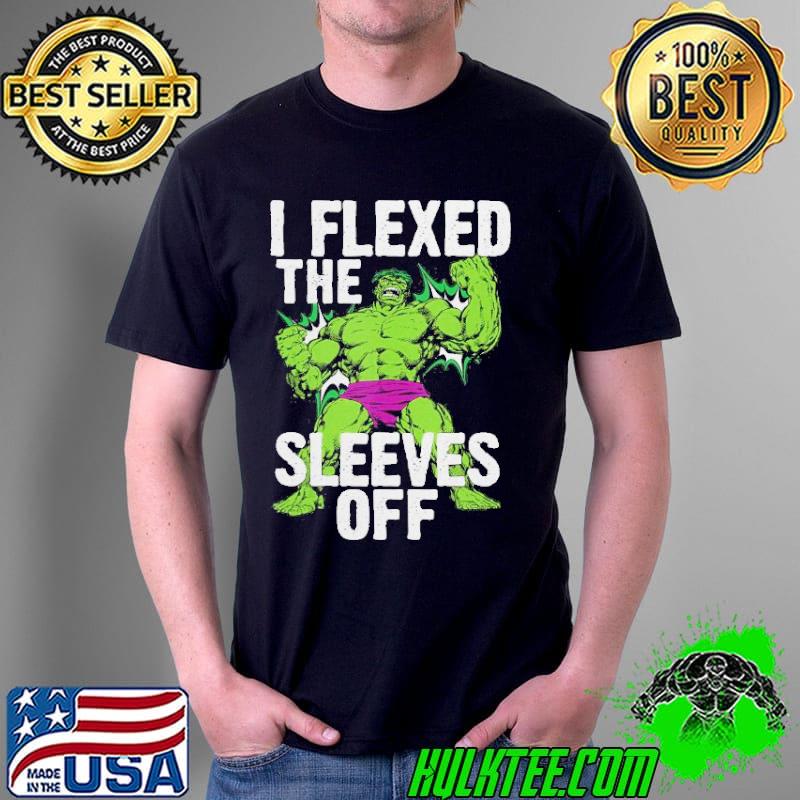 Marvel Hulk vintage I flexed the sleeves off gift shirt