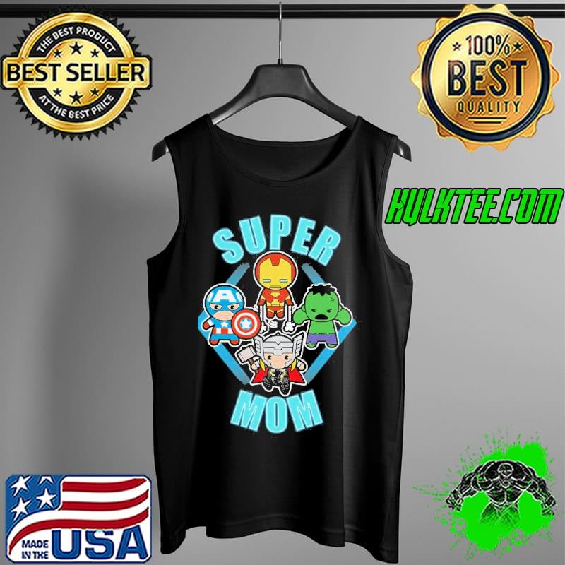 Marvel mothers day kawaiI team super mom graphic Tank Top Marvel mothers day kawaiI team super mom graphic Tank Top