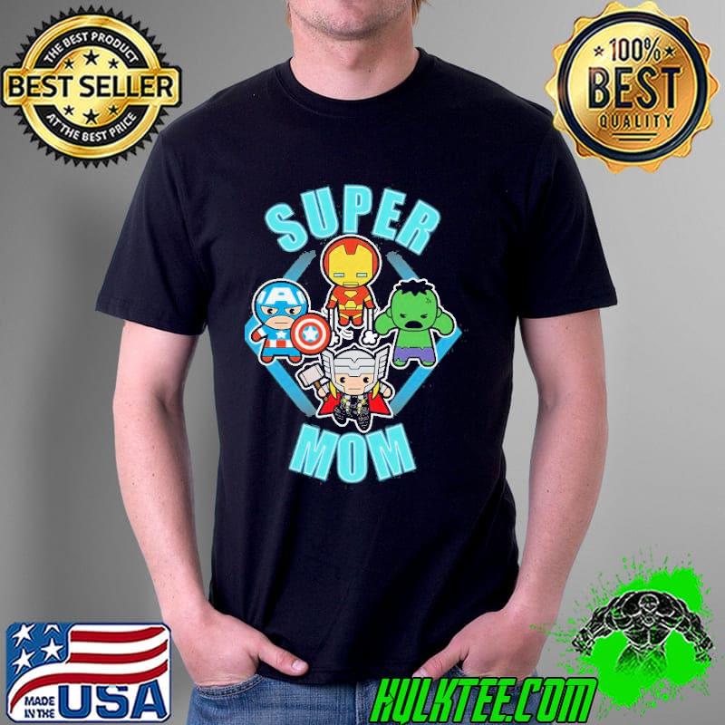 Marvel mothers day kawaiI team super mom graphic shirt