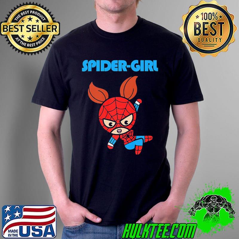 Marvel spidergirl swinging cute kawaiI spiderman holiday shirt