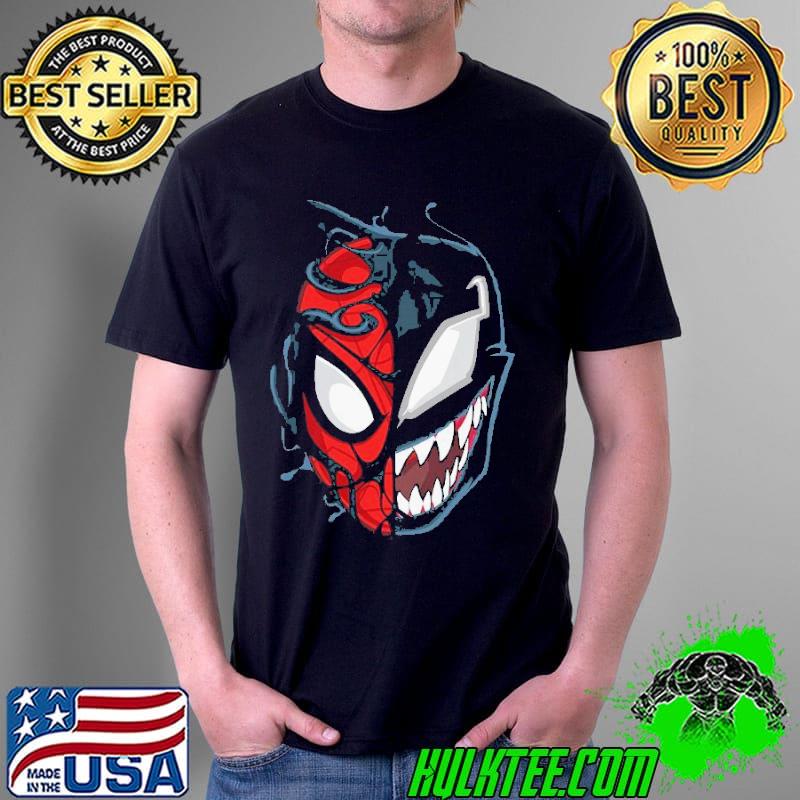 Marvel spiderman maximum venom spiderman big face gift shirt