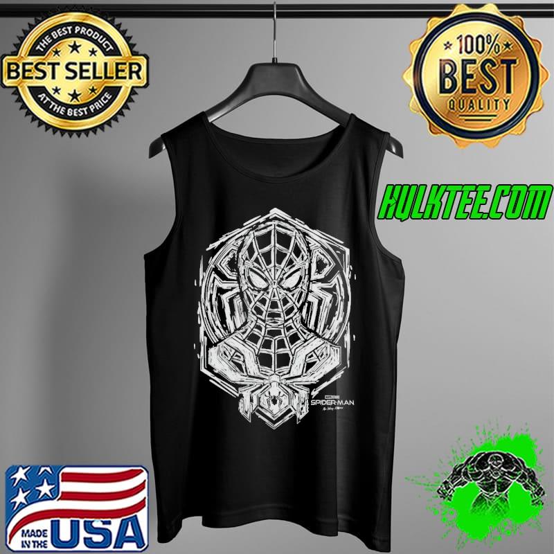 Marvel spiderman no way home black white line art Tank Top Marvel spiderman no way home black white line art Tank Top