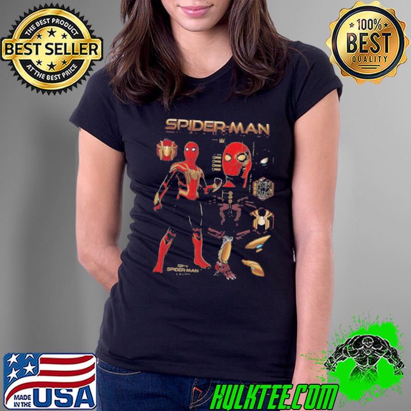 Marvel spiderman no way home spidey schematic Ladies Tee Marvel spiderman no way home spidey schematic Ladies Tee
