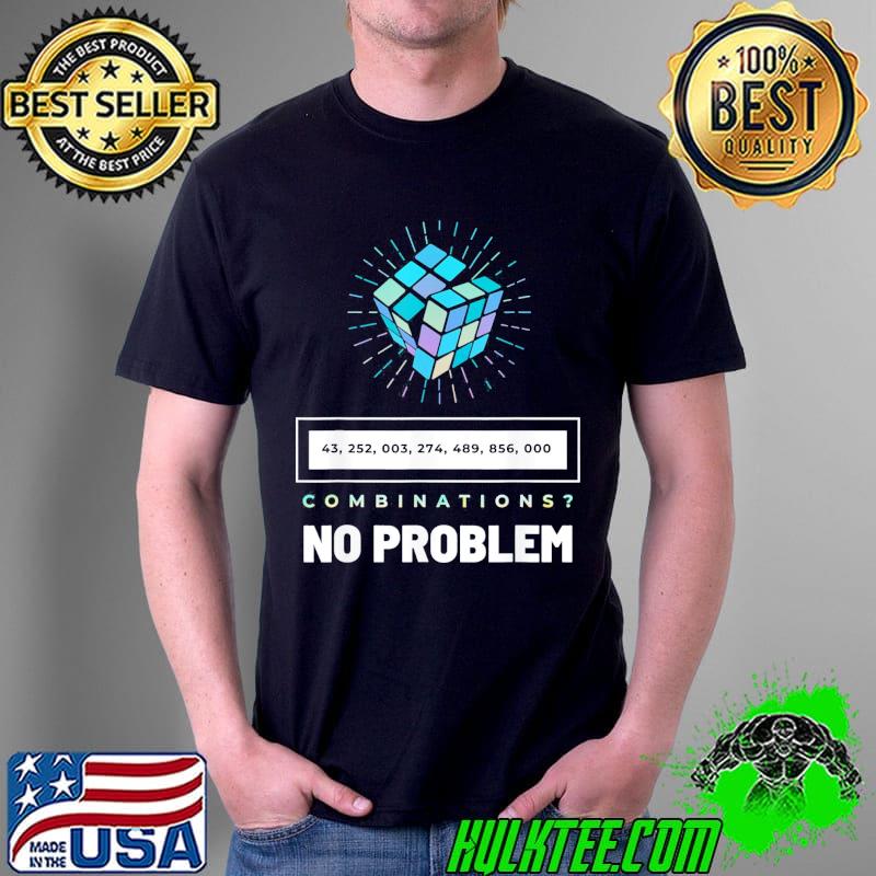 Math Speed Cubing Puzzle Cubing Cuber Combinations T-Shirt