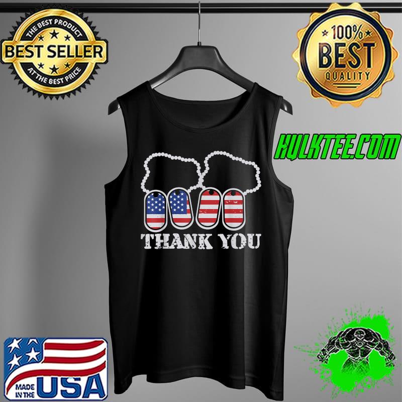 Memorial Day Military Dog Tags Thank You Mens Womens Kids T-Shirt Tank Top Memorial Day Military Dog Tags Thank You Mens Womens Kids T-Shirt Tank Top