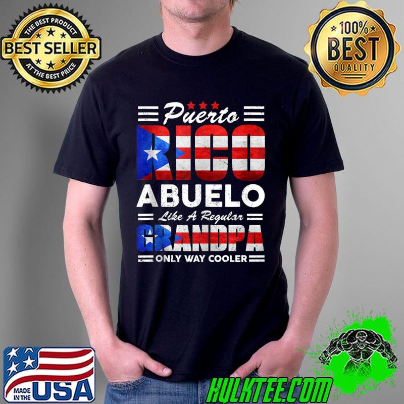 Mens Puerto Rico Abuelo Like A Regular Grandpa Puerto Rican T-shirt