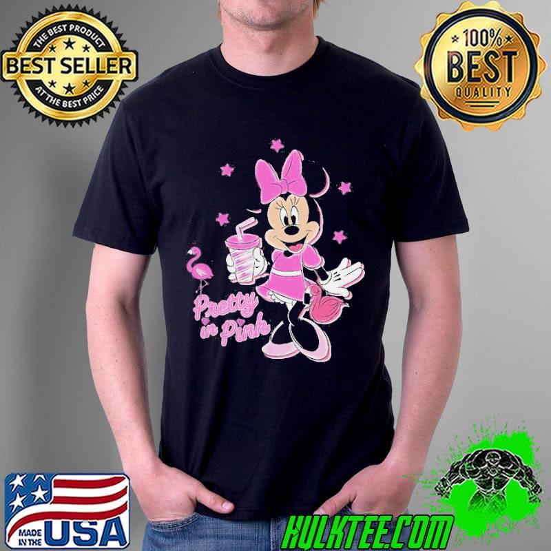 Minnie mouse pretty in pink cute vintage gift shirt