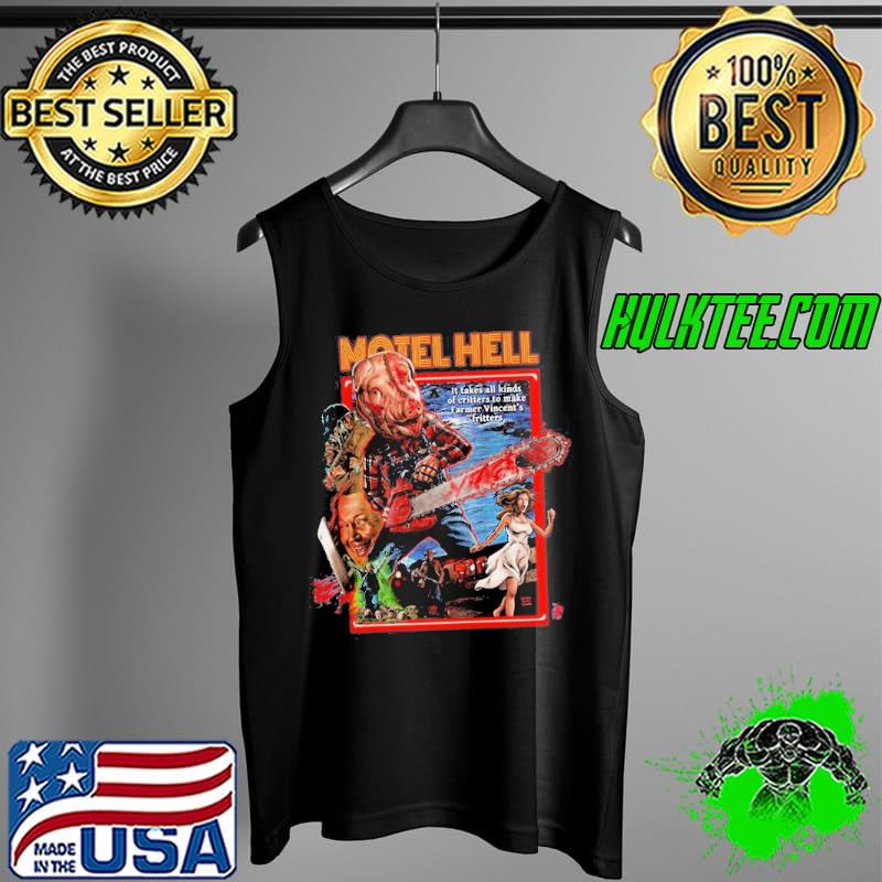 Motel Hello Special Ed Cover Art(1980) Horror Merch Unisex T-Shirt Tank Top Motel Hello Special Ed Cover Art(1980) Horror Merch Unisex T-Shirt Tank Top