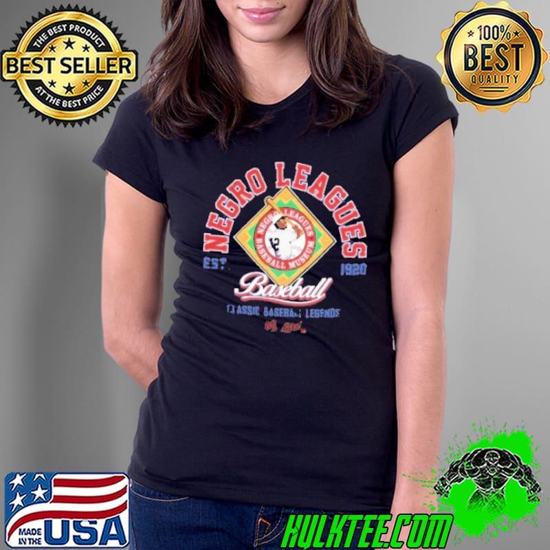 Negro Leagues Baseball Museum EST 1920 Classic Baseball Shirt Ladies Tee Negro Leagues Baseball Museum EST 1920 Classic Baseball Shirt Ladies Tee