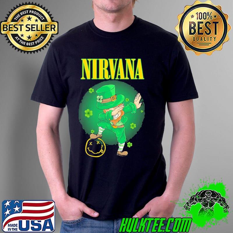 Nirvana Leprechaun Patrick Day Dabbing Shirt Unisex Nirvana Leprechaun Patrick Day Dabbing Shirt Unisex