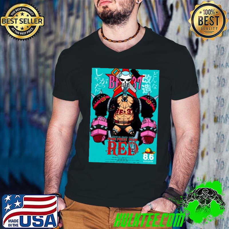 One piece film red franky graphic shirt One piece film red franky graphic shirt