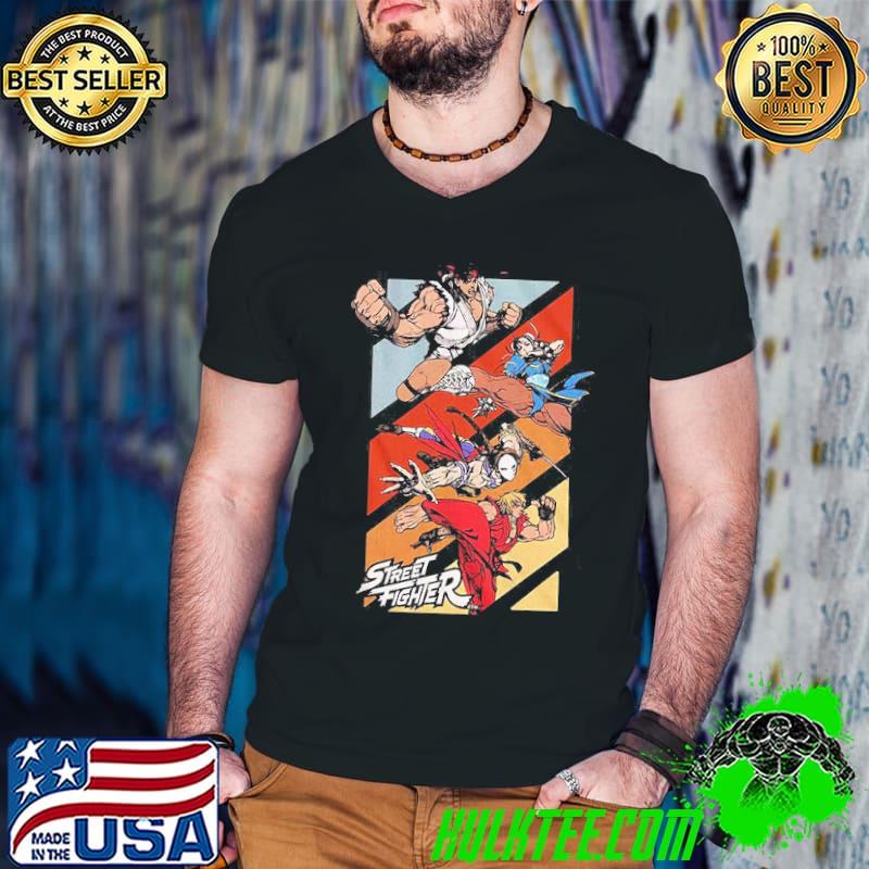 Panel Action Poses Street Fighter Shirt