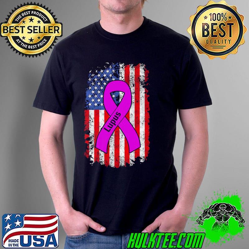 Ribbon Usa Flag National Lupus Awareness Day Shirt Unisex Ribbon Usa Flag National Lupus Awareness Day Shirt Unisex