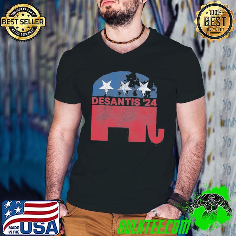 Ron desantis 2024 for president republican elephant vintage shirt