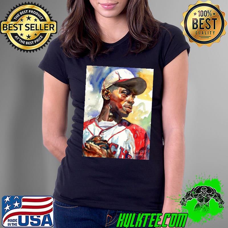 Satchel Paige Watercolor Shirt Ladies Tee Satchel Paige Watercolor Shirt Ladies Tee
