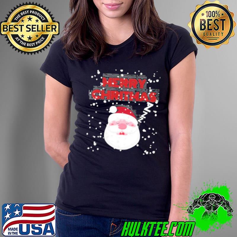 Sleeping santa merry chritmas Ladies Tee Sleeping santa merry chritmas Ladies Tee