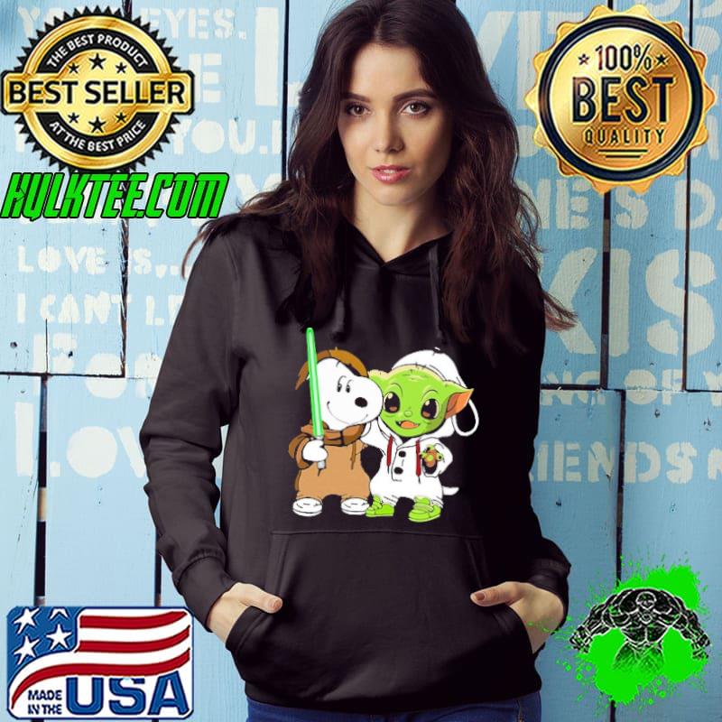 Snoopy and Baby Yoda Shirt