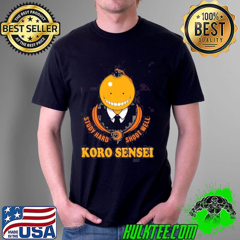 Study hard shoot well koro senseI assassination classroom anime shirt