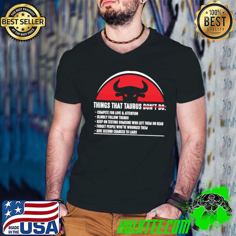 Taurus Merchandise Season Zodiac Sign Astrographic Birthday T-shirt