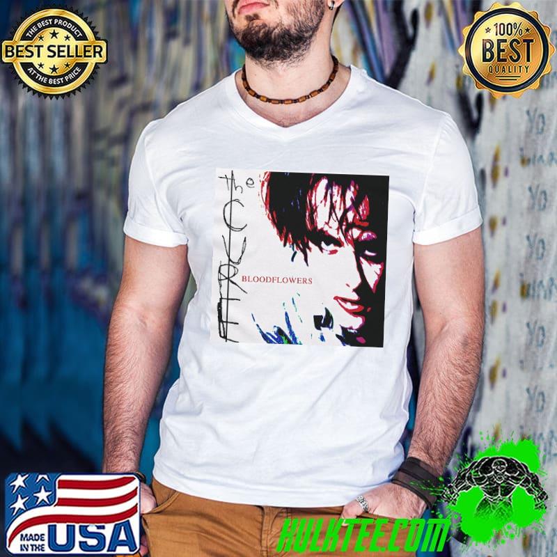 The cure bloodflowers album cover white Guys V Neck The cure bloodflowers album cover white Guys V Neck