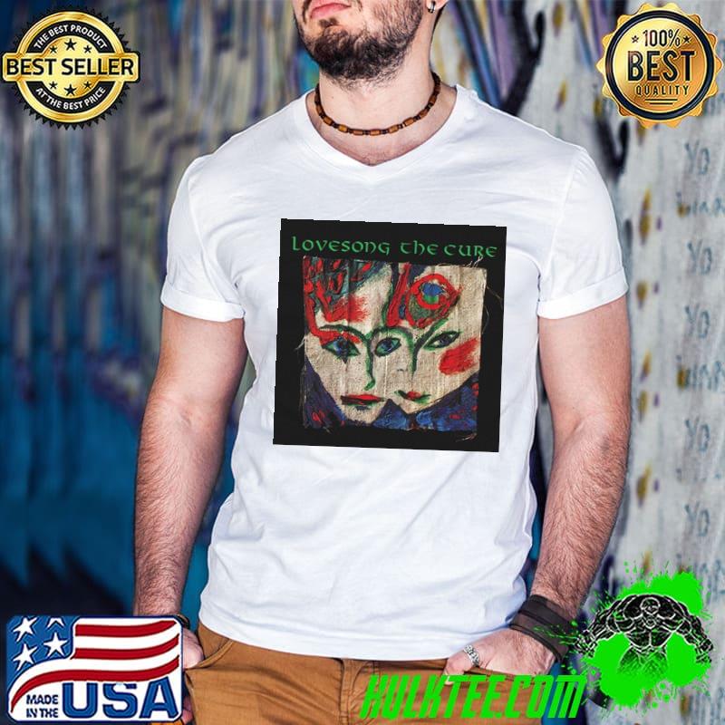 The cure lovesong album cover Guys V Neck The cure lovesong album cover Guys V Neck