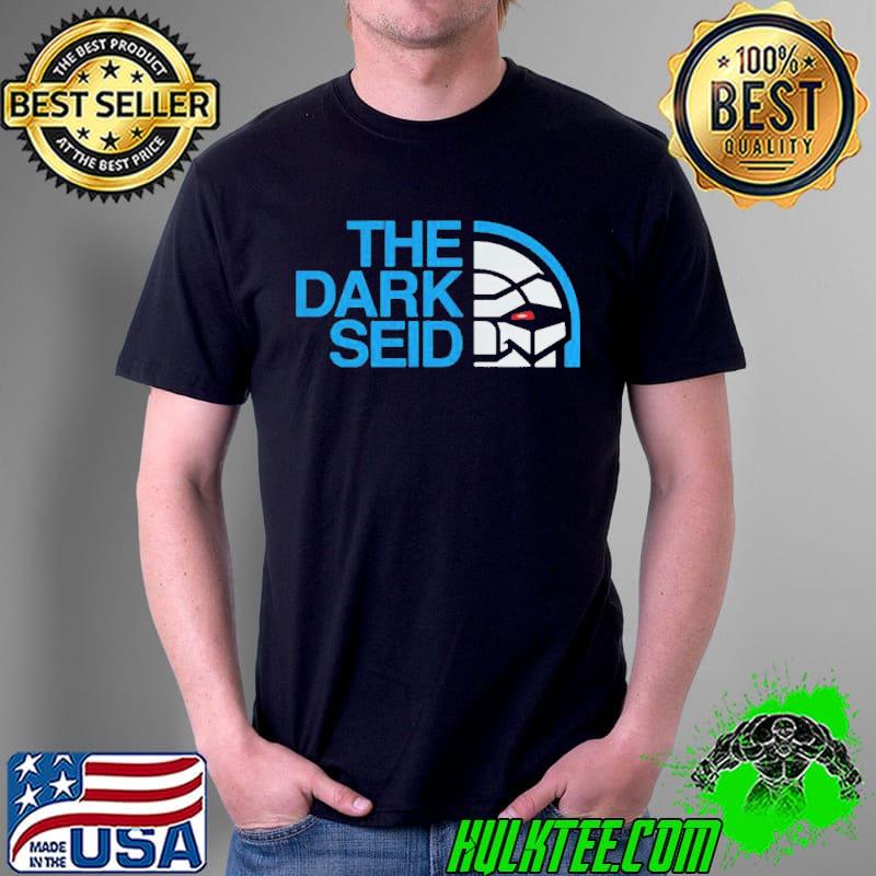 The dark seid DC comics darkseid with this logo parody shirt