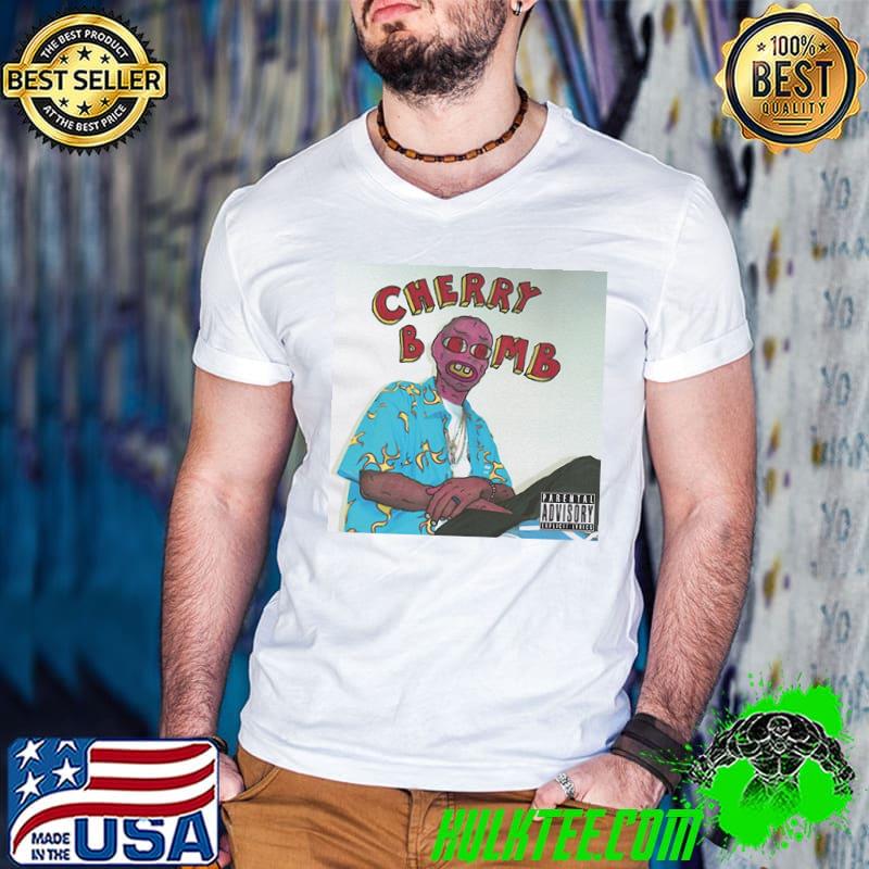 Tyler the creator cherry bomb 1 album cover white Guys V Neck Tyler the creator cherry bomb 1 album cover white Guys V Neck