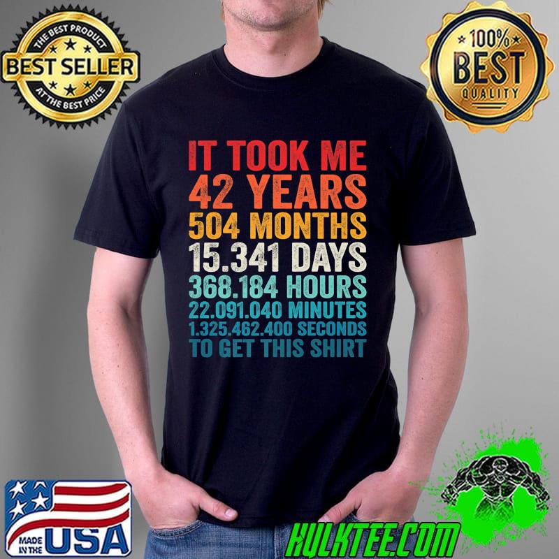 Vintage It Took Me 42 Years Funny Retirement 2022 Premium T-Shirt