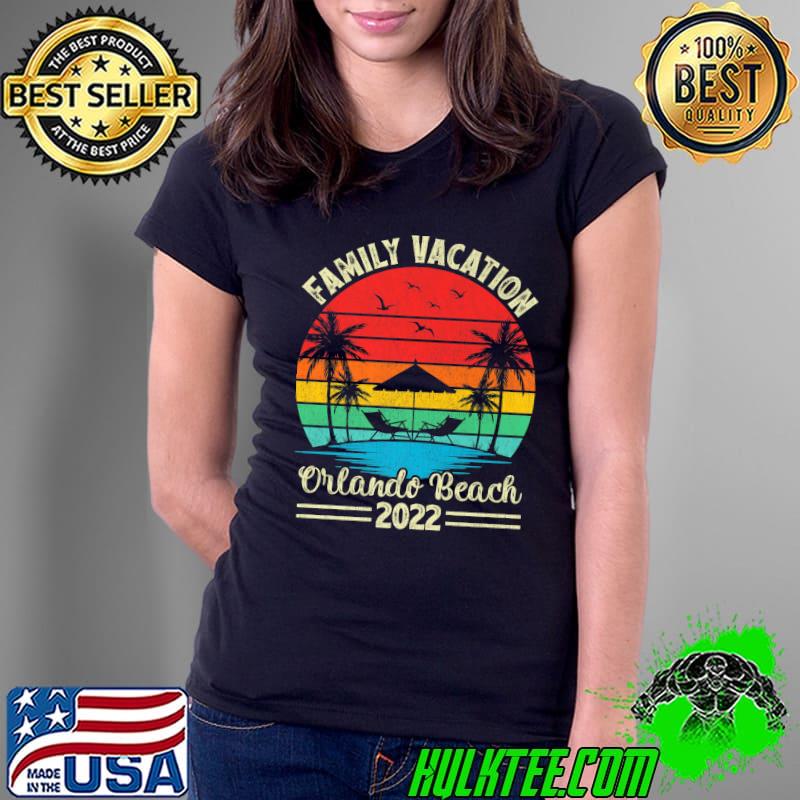 Vintage Retro Family Vacation 2022 Florida Orlando Beach Premium T-Shirt Ladies Tee Vintage Retro Family Vacation 2022 Florida Orlando Beach Premium T-Shirt Ladies Tee