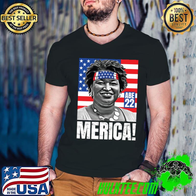 Vote Stacy Abrams For Governor Democrats Patriotic Merica 22 T-shirt