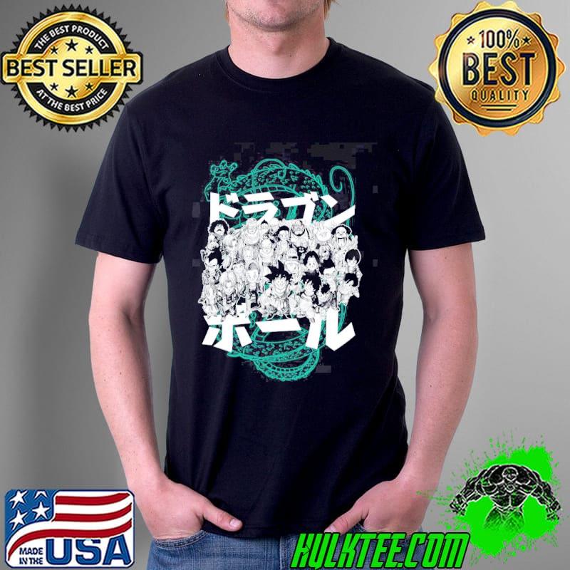 White style dragon family anime shirt
