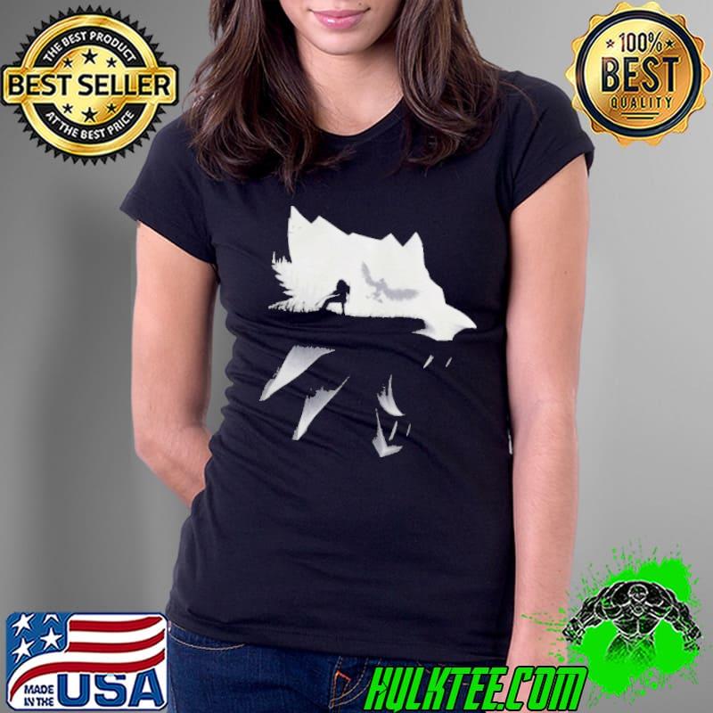 White wolf the witcher Ladies Tee White wolf the witcher Ladies Tee