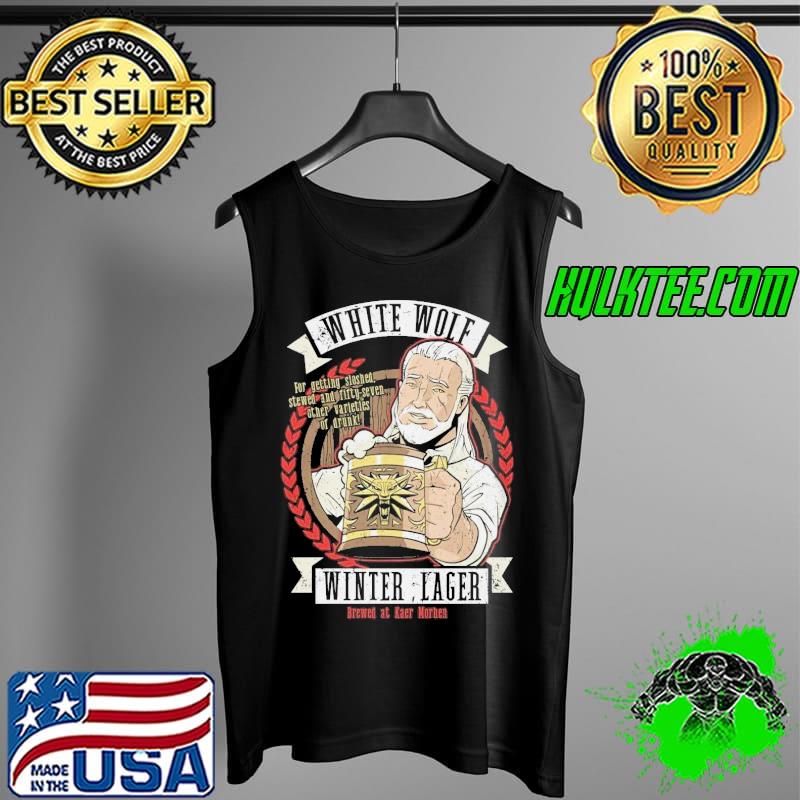 Witcher white wolf winter lager Tank Top Witcher white wolf winter lager Tank Top