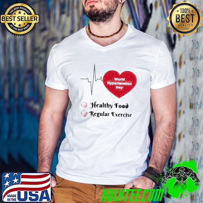 World Hypertension Day Healthy Food Regular Shirt Guys V Neck World Hypertension Day Healthy Food Regular Shirt Guys V Neck