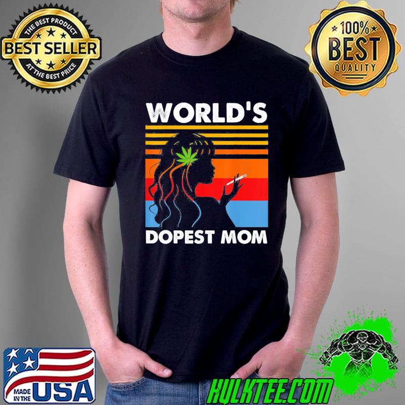 World's dopest mom weed soul cannabis vintage shirt