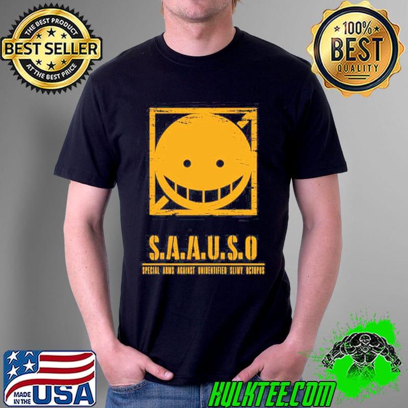 Yellow style saauso assassination classroom koro senseI anime shirt