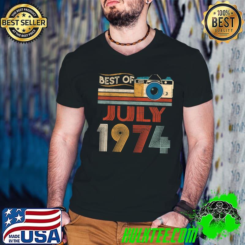 48 Vintage Birthday Gifts 48 Year Old Best Of July 1974 T-Shirt