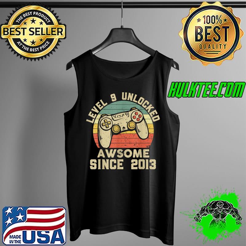 9th Birthday Gift Boy 9 Years Being Awesome T-Shirt Tank Top 9th Birthday Gift Boy 9 Years Being Awesome T-Shirt Tank Top