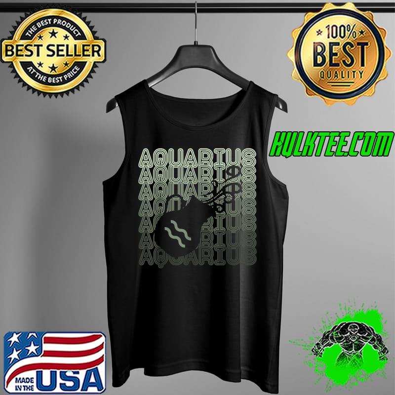 Aquarius Astrology Retro 70s Zodiac Signs Horoscope T-Shirt Tank Top Aquarius Astrology Retro 70s Zodiac Signs Horoscope T-Shirt Tank Top