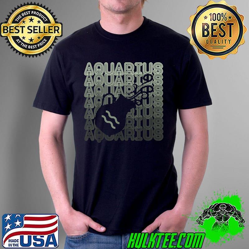 Aquarius Astrology Retro 70s Zodiac Signs Horoscope T-Shirt Unisex Aquarius Astrology Retro 70s Zodiac Signs Horoscope T-Shirt Unisex