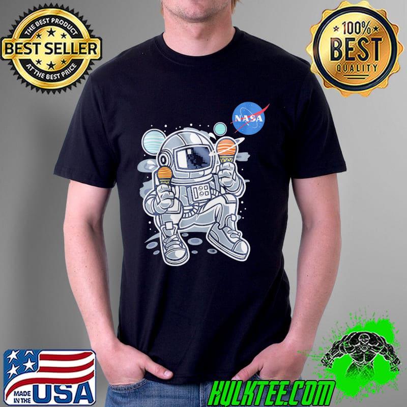 Astronaut planet icecream nasa shirt