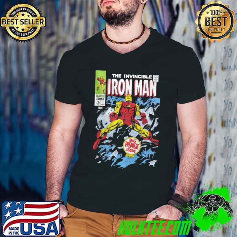 Big premier issue Marvel avengers iron man Guys V Neck Big premier issue Marvel avengers iron man Guys V Neck