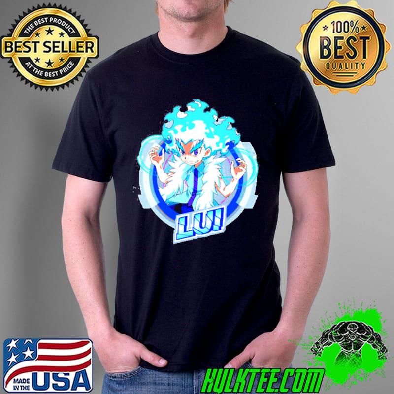 Blue harid luI beyblade shirt
