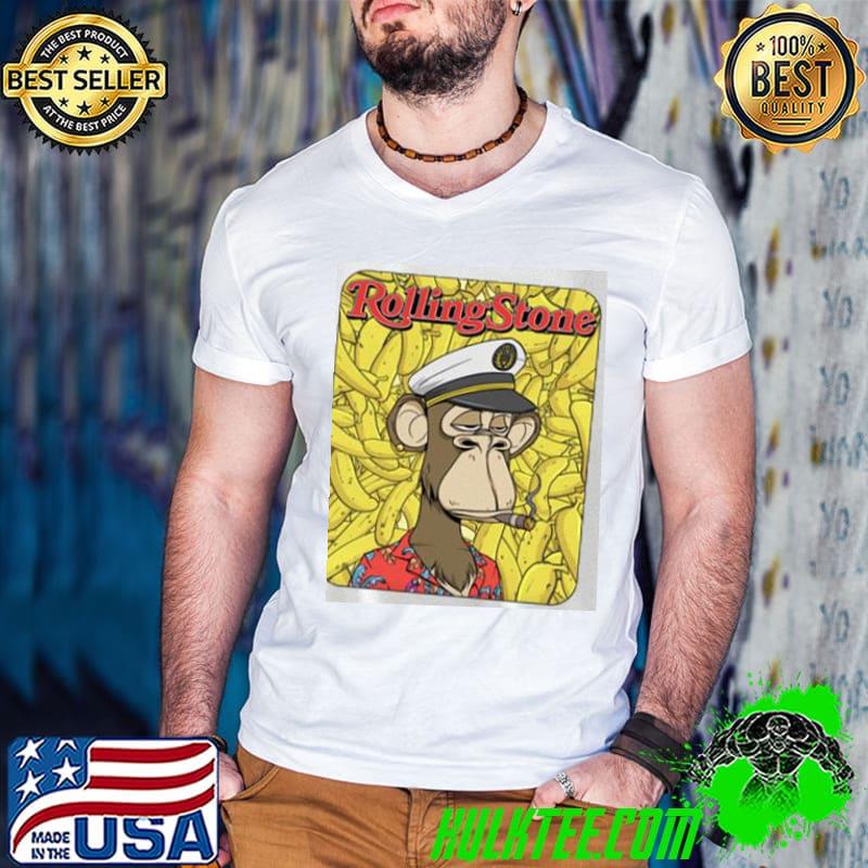 Bored ape yacht club cover the rolling stones shirt