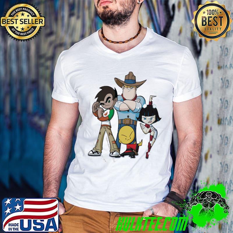 Characters xiaolin showdown cartoon design shirt